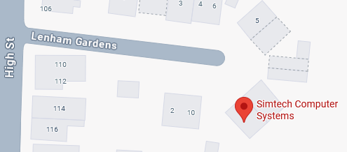 Map showing our location